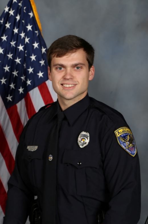 Auburn officer Evan Elliott